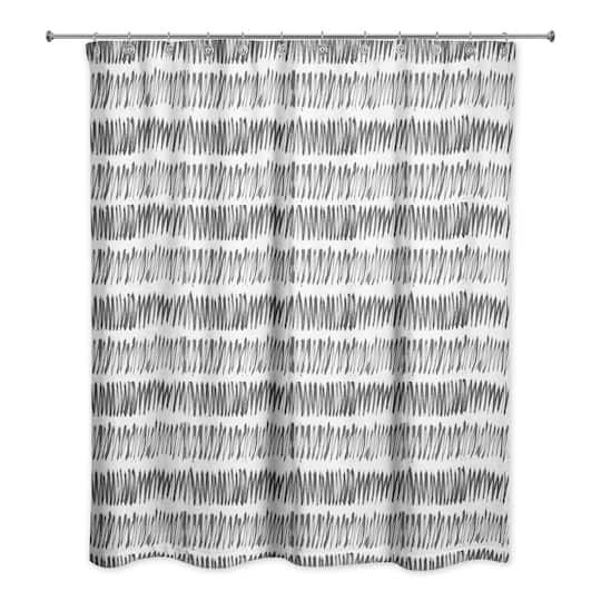Hatch Lines Shower Curtain